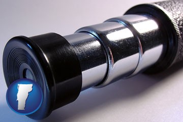 a telescope eyepiece - with Vermont icon
