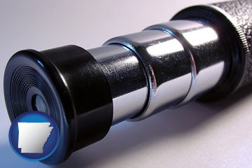 a telescope eyepiece - with Arkansas icon